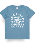 Kids Flamingo Tee (Carolina Blue)